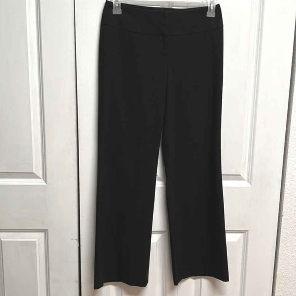 Halogen Dark Gray Mid Rise Stretch Wide Leg Casual Pants Size 4 Taylor Fit